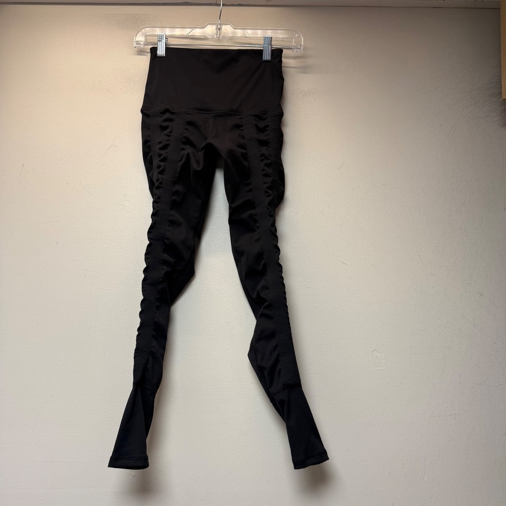 Sweetflexx Resistance Leggings Womens 4 Black Excellent‎ High Waisted Gym Yoga